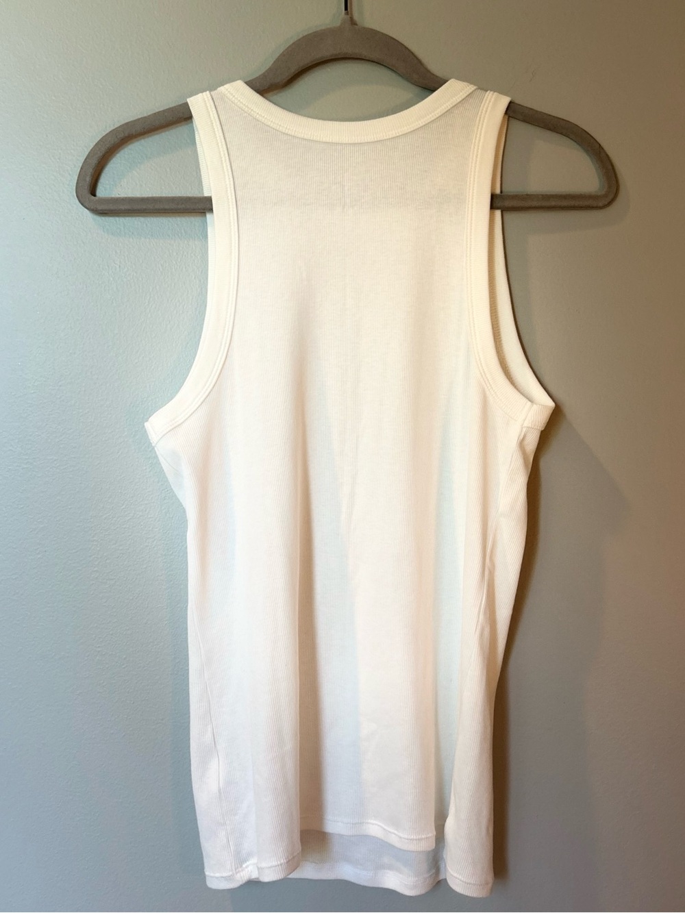 a new day White Ribbed Tank Top - Sleeveless Cotton Blend - Picture 2 of 3